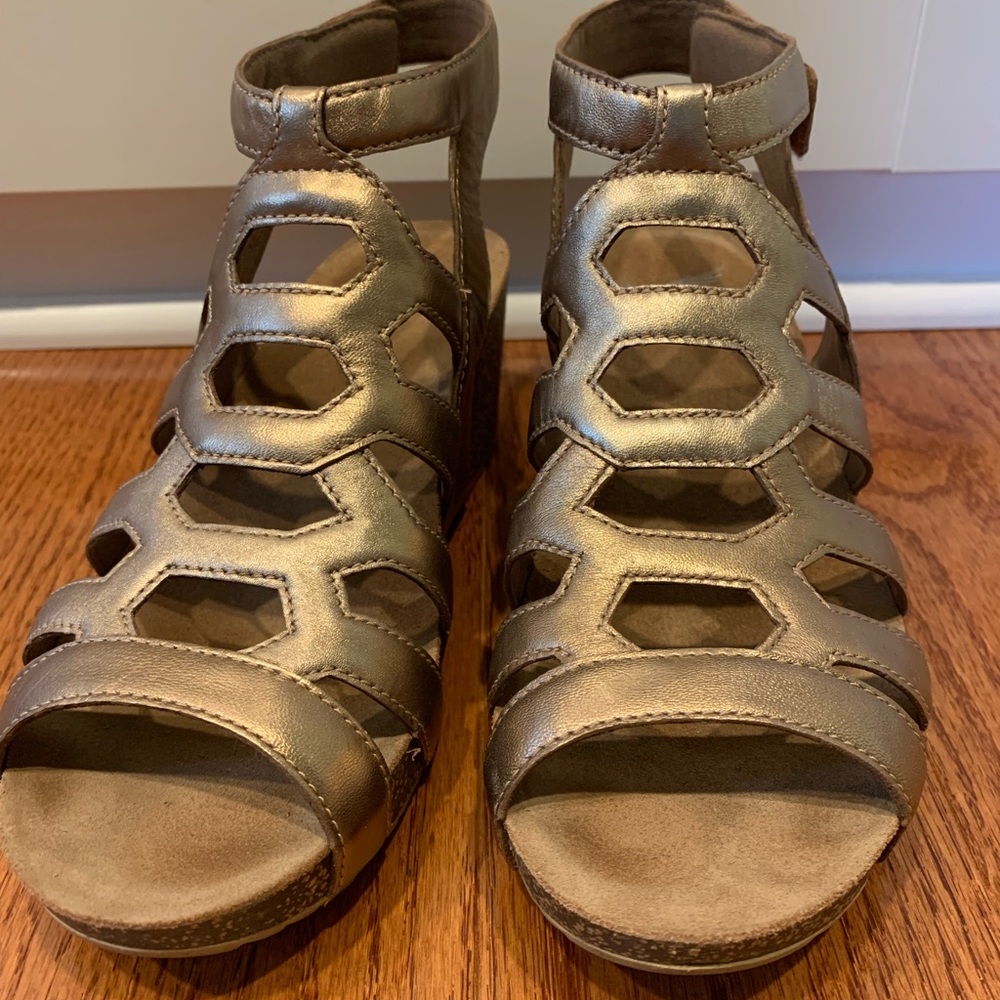 Dansko wedge sandals - comfy!!